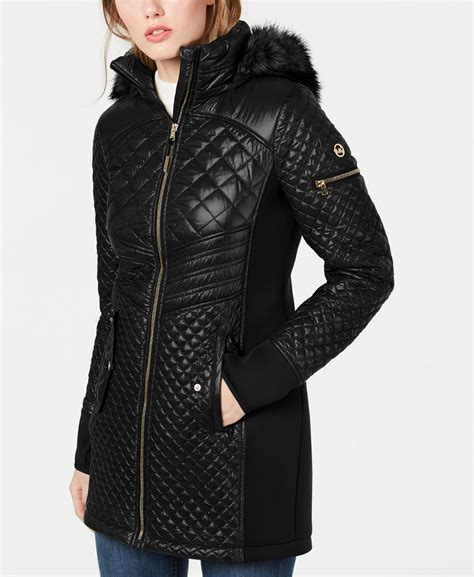 macys michael kors coats|michael kors puffer jacket.